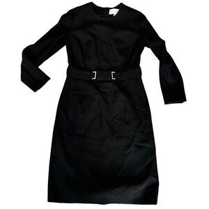 BOSS Hugo Boss Designer Little Black Dress Classic Midi Stretchy Size Medium 6/8